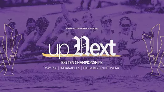 up next graphic 2025 big ten rowing championships