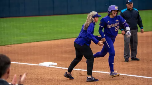Riley Peschek Home Run Celebration