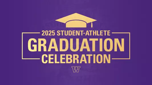 2025 UW student-athlete graduation graphic