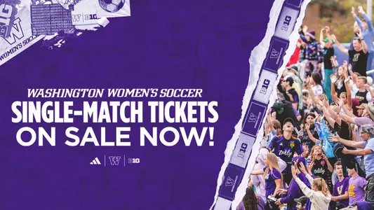 2025 Women's Soccer Single Match Tickets Graphic