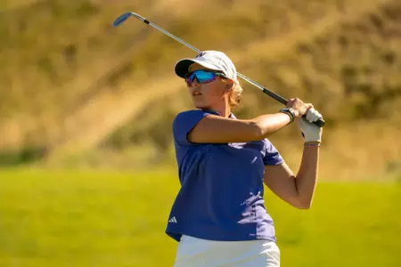 Washington women’s golf at Chambers Bay in University Place, Washington on September 16, 2025. Photo by David Ryder