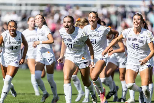 Jadyn Holdenried after scoring the match-winning goal against Illinois