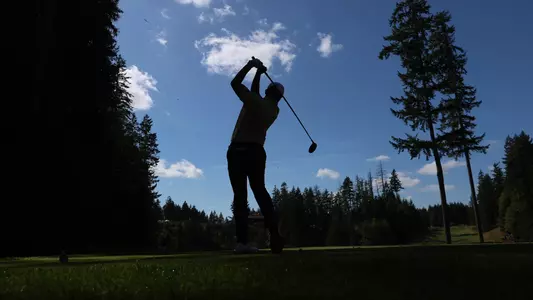 Men's golf tee shot at The Tindall