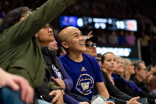 UW volleyball vs Nebraska in Seattle on November 9, 2024. Photo by David Ryder