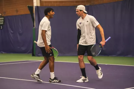 Brett and Soham Win Doubles Point