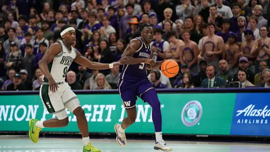 Zoom Diallo dribbles against Michigan State