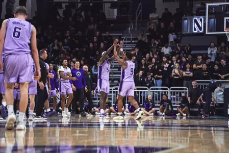 Wesley Yates III and Zoom Diallo at Northwestern