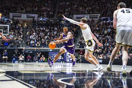 Quimari Peterson action shot vs. Purdue