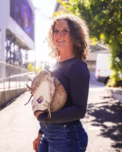 Ally Hetzel media day softball