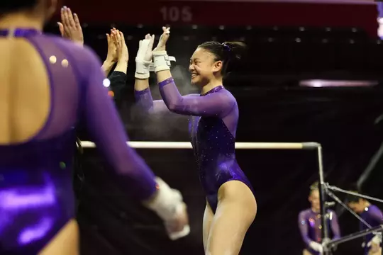 Gymnastics high five