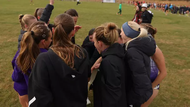 Women's Team huddle at 2026 Big Tens
