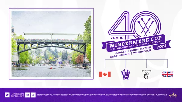 2026 Windermere Cup Announcement UW to take on Northeastern, Canada and Great Britain