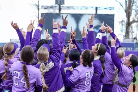 UW softball in game 2 vs. Maryland