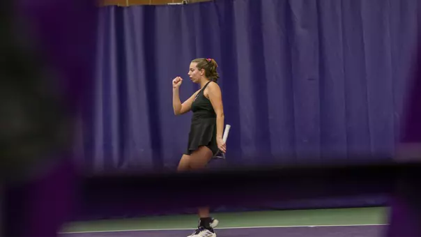 Alexia Jacobs celebrates a point