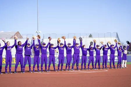 UW softball at Michigan game 1