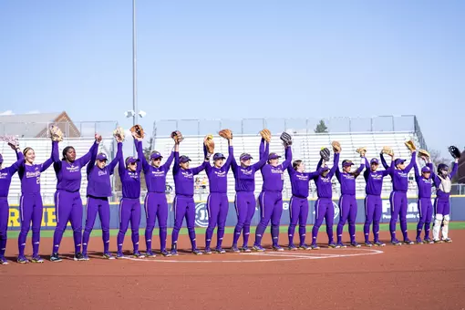 UW softball at Michigan game 1