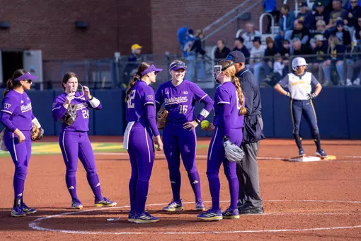 UW softball at Michigan