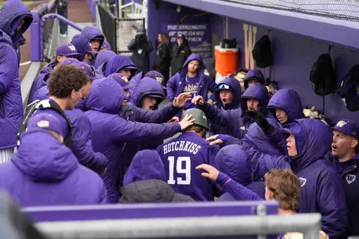 Hotchkiss home run celebration in dugout