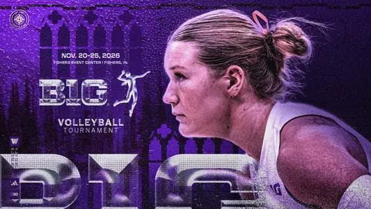 Big Ten Volleyball Tournament Graphic featuring Katy Wessels