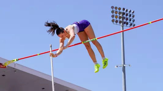 Hana Moll clears the bar at the Mt. SAC Relays in 2026