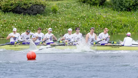 The University of Washington men’s rowing team compete in The Dual against Cal on April 25, 2026. (Photography by Photo by Scott Eklund/NBAE )