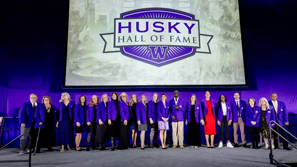 The 2025 University of Washington Hall of Fame induction ceremony on October 11, 2025. (Photography by Scott Eklund/Red Box Pictures)