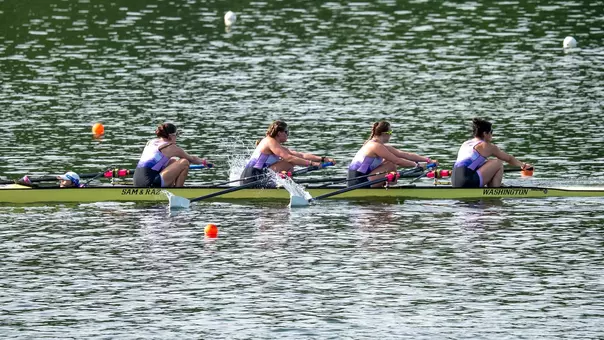 UW women's rowing varsity four at 2026 NCAA Rowing Championships
