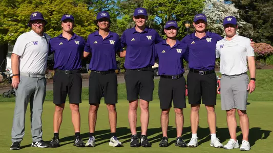 Washington men's golf team photo 2026