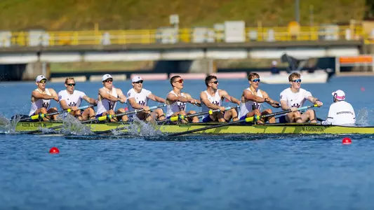 The University of Washington men’s varsity eight competes in the IRA national championships , May 29, 2026