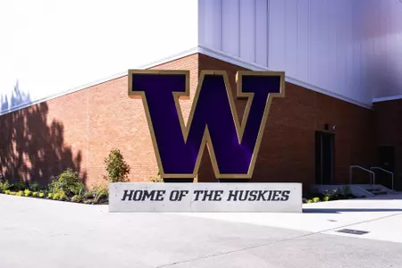 Home of the Huskies block W