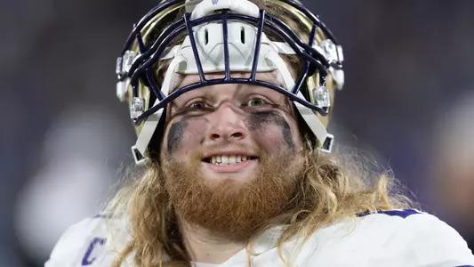 Landen Hatchett smiles with helmet on