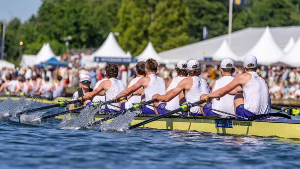 A uw men's eight crew races at Henley Royal Regatta on July 2, 2026