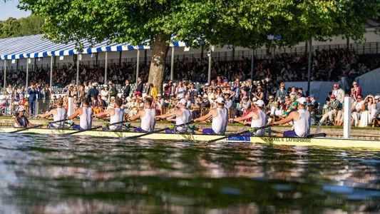 Uw men's crew rows in Ladies Challenge Plate at Henley Royal Regatta on July 3, 2026