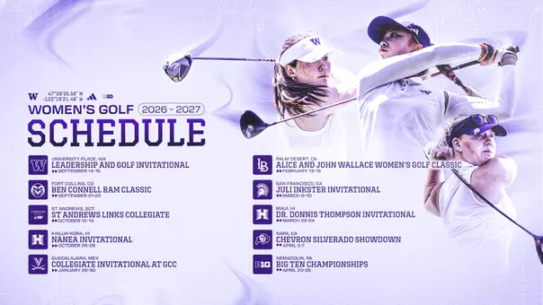 WGOLF 2026-27 schedule graphic