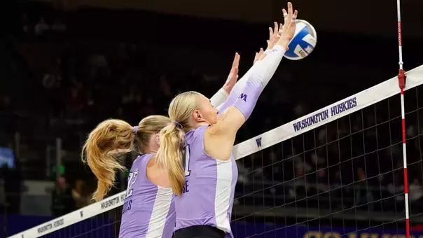 UW volleyball vs Washington State on September 13, 2026 in Seattle. Photo by David Ryder