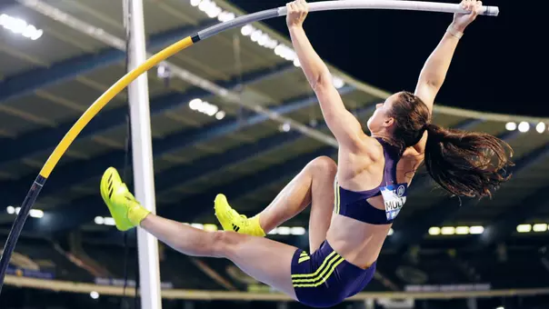 Hana Moll competing at 2026 Brussels Diamond League
