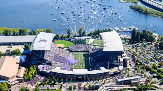 Husky Stadium aerial shot