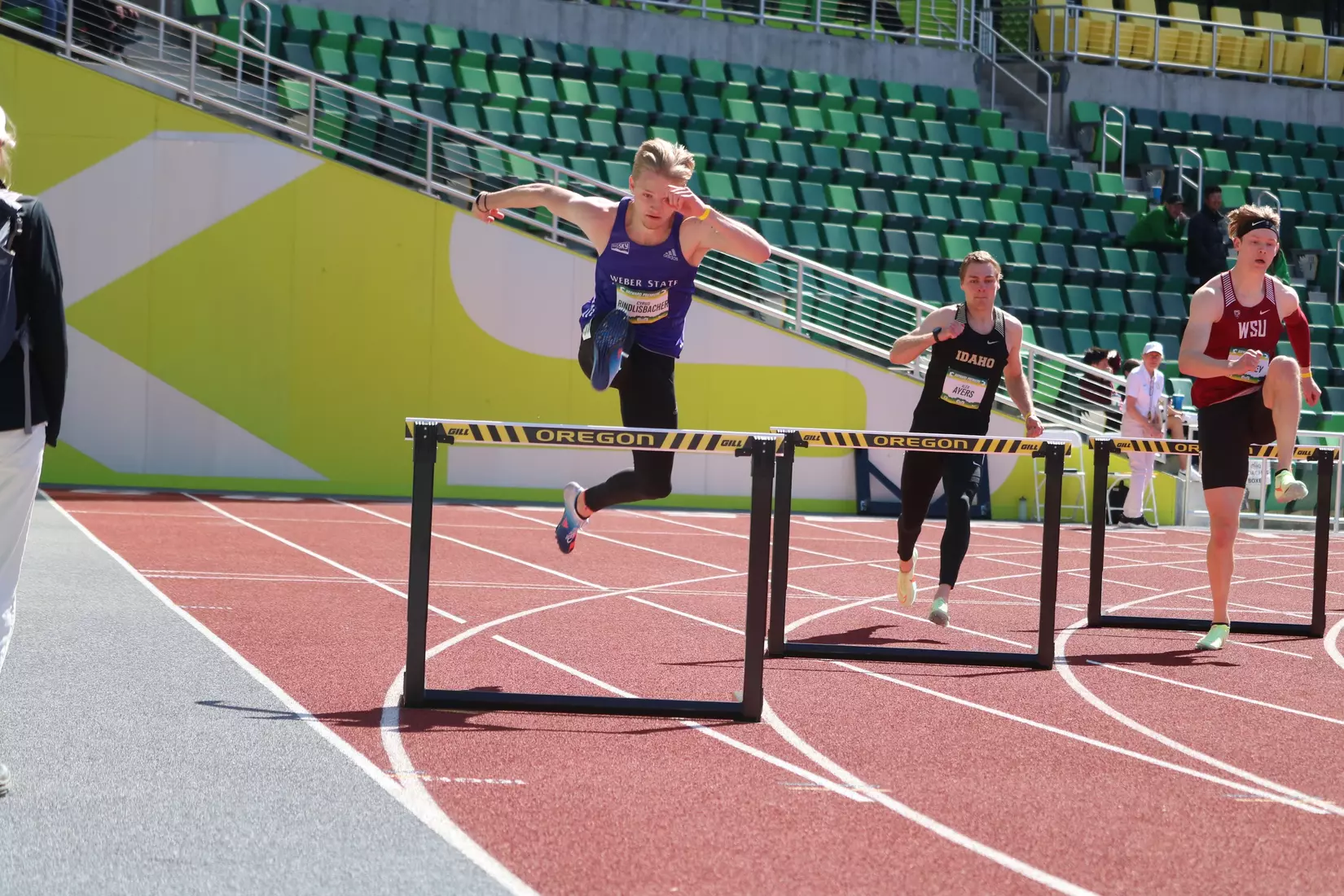 Rindlisbacher hurdle jump at Hayward
