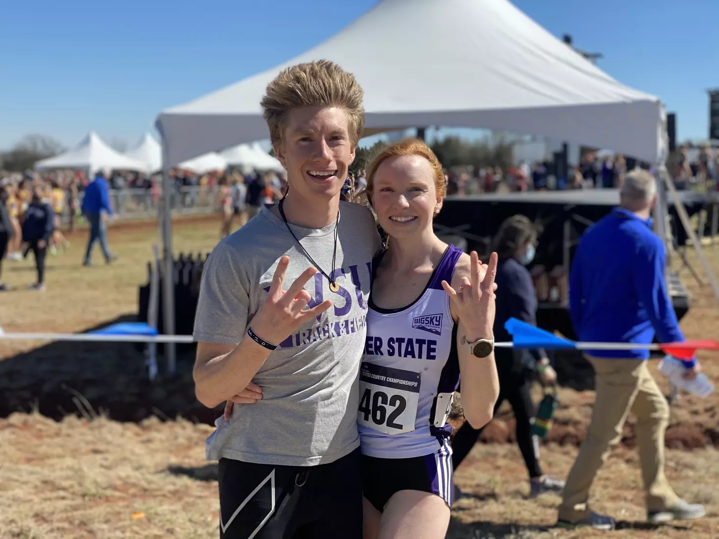 Summer Allen runs in the 2020 NCAA Cross Country Championships.