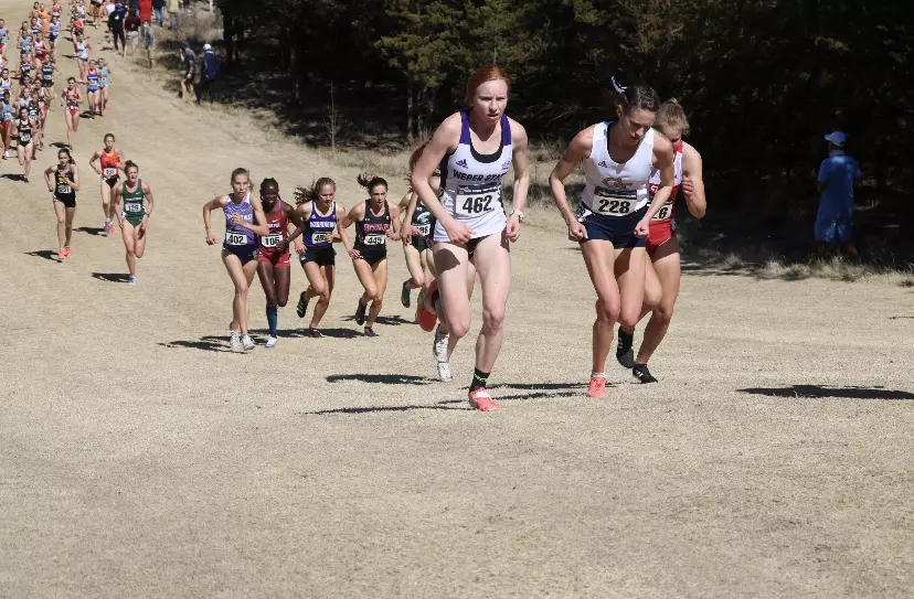Summer Allen runs in the 2020 NCAA Cross Country Championships.