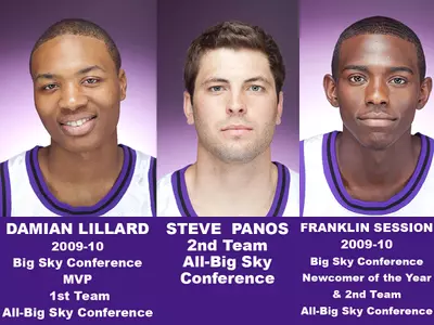 Damian Lillard Named 2009-10 Big Sky MVP - Franklin Session Named Newcomer of the Year, Steve Panos Earns Second Team Honors
