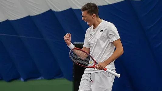 Matteo Savio during a match in 2023