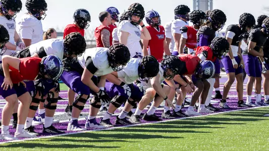 Football practice spring 2024