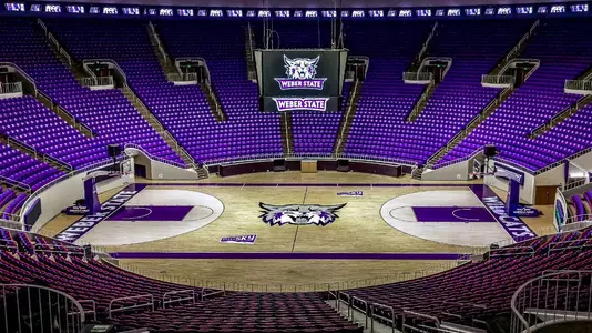 Dee Events Center court - September 2024