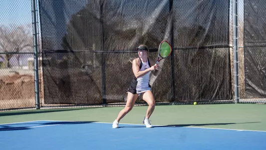 Jess Hill in a match against New Mexico State 2025