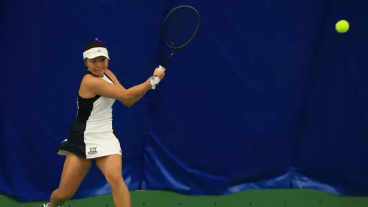 Cindy Li in a match against BYU