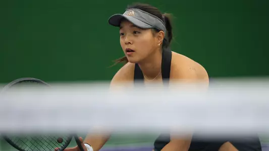 Cindy Li in a match against Montana State in 2025