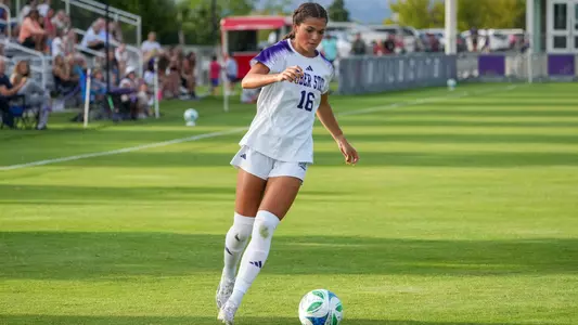 Grace Kirby in an exhibition against Snow College in 2025