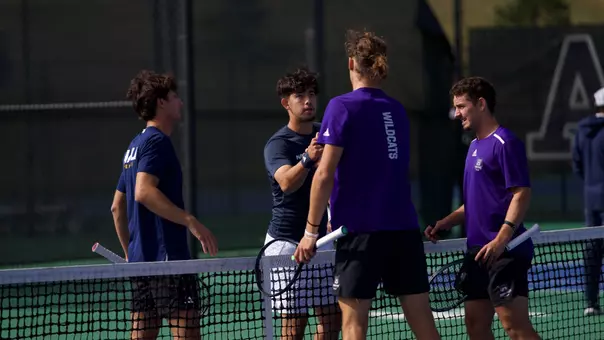 Theo Mottier and William Zulch following a match during the Bedford Cup