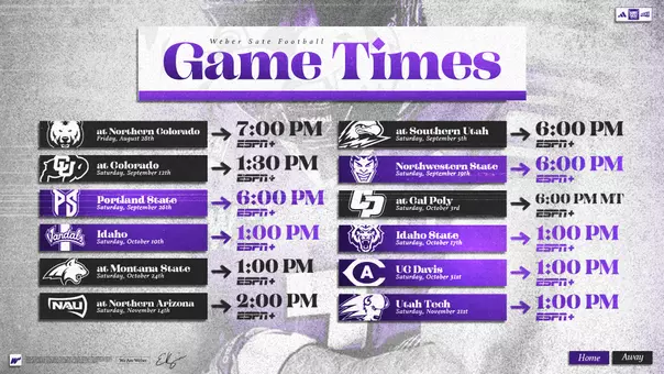 2026 Kickoff times